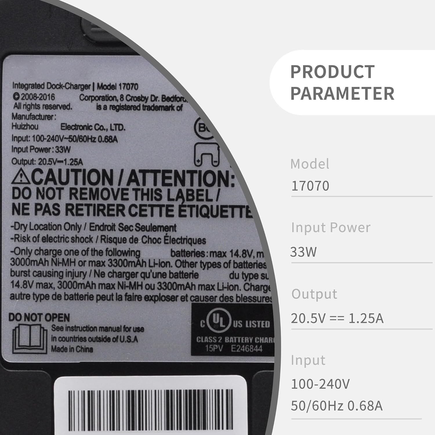 Charging Base, Charger Dock, Docking Station, for Roomba Charger, for iRobot Roomba 500 600 700 800 900 510 530 536 650 654 660 770 790 870 880 980 i7 i8 i6 i4 i3 i1 ADF-N1 17064 4452369 17170